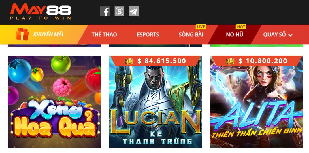 Các biểu tượng trong game cược tại May88 Club
